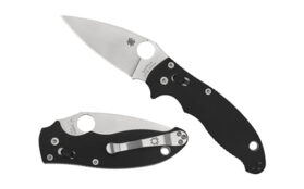 SPYDERCO MANIX 2 BLACK G10 PLAINEDGE