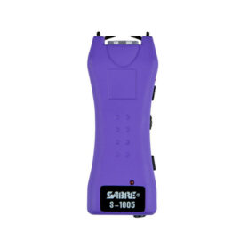 MINI STUN GUN 600K WITH HOLSTER - PURPLE