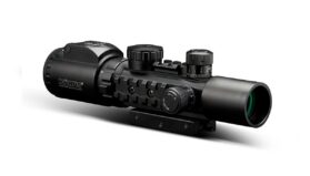 KONUSPRO AS34 Rifle Scope - 2-6x28mm 34mm SFP Engraved/Illum Mil-Dot Black Matte