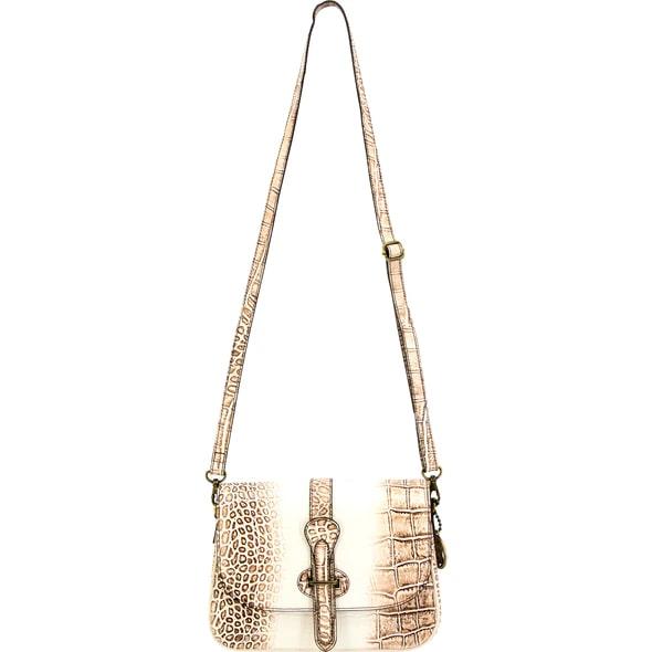 Smith & Wesson Croc Crossbody Concealed Carry Purse Beige