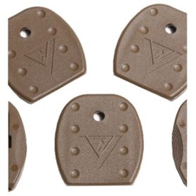 TACTICAL MAGAZINE FLOOR PLATES FOR GLOCK~ BROWN