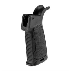 AR-15 RUBBER OVERMOLD PISTOL GRIP 15-DEGREE BLACK