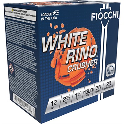 WHITE RINO CRUSHER 12 GAUGE 2-3/4'' 1-1/8OZ #7.5 25/BOX