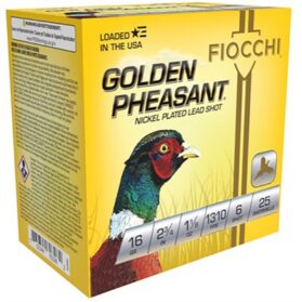 GOLDEN PHEASANT 16 GAUGE 2-3/4'' 1-1/8OZ #6 SHOT 25/BOX