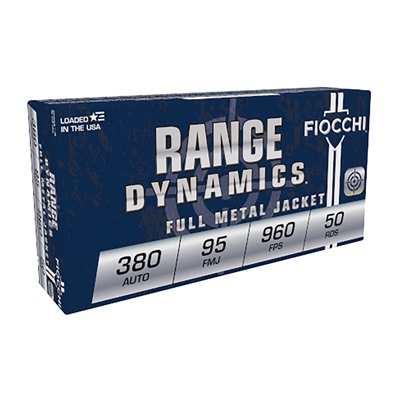 RANGE DYNAMICS 380 AUTO 95GR FULL METAL JACKET 50/BOX