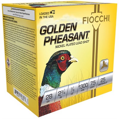 GOLDEN PHEASANT 28 GAUGE 2-3/4'' 7/8OZ #7.5 SHOT 25/BOX