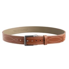 TEJAS GUN BELT EL PISTOLERO LIGHT BROWN 46 IN