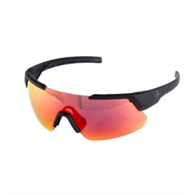 DEFIANT EYEWEAR BLK FRAME & POLARIZED GRAY LENS W/RED MIRROR