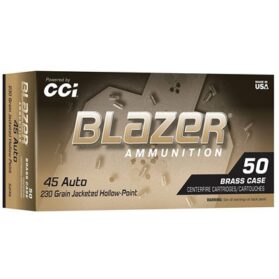 BLAZER BRASS HP 45 ACP 230GR JACKETED HOLLOW POINT 50/BOX
