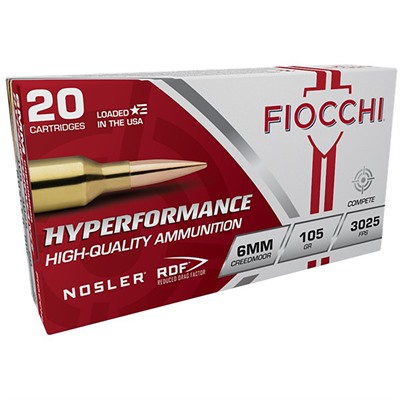 HYPERFORMANCE 6MM CREEDMOOR 105GR HOLLOW POINT BT 20/BOX