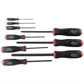 BONDHUS 9-PIECE METRIC HEX SCREWDRIVER SET - 1.5MM-10MM