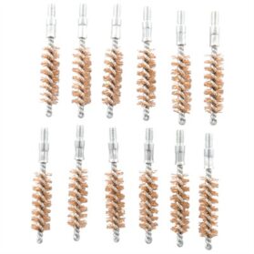 DOUBLE-TUFF BRONZE PISTOL BRUSH 35-38 CALIBER 12 PACK