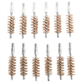 DOUBLE-TUFF BRONZE PISTOL BRUSH 10MM/40 CALIBER 12 PACK