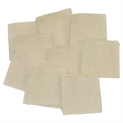 HEAVY DUTY SQUARE COTTON PATCHES,1.375''/.22/.270CAL, 1000 PK