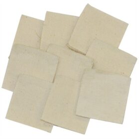 HEAVY DUTY SQUARE COTTON PATCHES, 1.75'', .338 CAL, 1000 PK