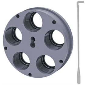 5 HOLE ULTIMATE TOOL CARRIER FOR ULTIMATE TURRET PRESS